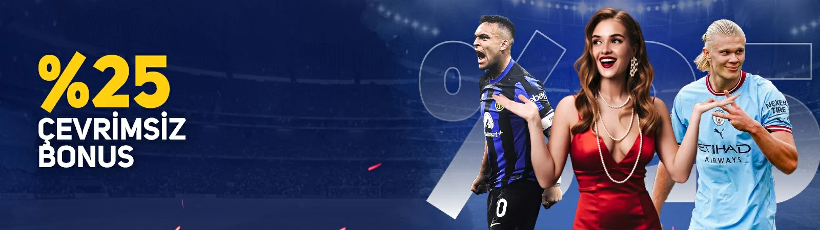 Vegabet %25 çevrimsiz bonus promosyon afişi